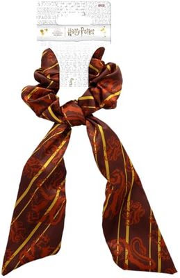 Harry Potter - Satin Scrunchie - Scarf + Scrunchie - Fashion Hair Scrunchie - Maison Gryffondor - Official Product