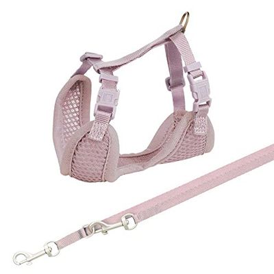 TRIXIE 15564 Junior - Pettorina morbida con guinzaglio, 60 g Rosa