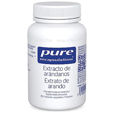 PURE ENCAPSULATIONS Extracto de Arándanos | Extracto de arándano concentrado y patentado para la mujer |60 Cápsulas Vegetales