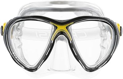 Cressi Big Eyes Evolution Masque de plongée Homme, Jaune (Transparent/Jaune), Taille Unique