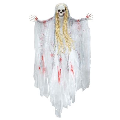 WIDMANN MILANO PARTY FASHION 7791Y - Décoration de fête fantôme saignant, 90cm, déco, accessoires, effrayant, faux sang, squelette, ghost, halloween, carnaval
