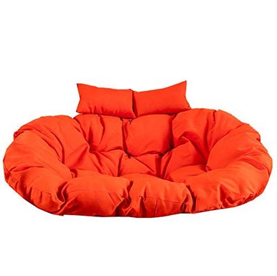 LYDREAM Coussin de chaise hamac à suspendre pour 2 personnes, grand coussin de chaise simple en forme de nid épais, doux et de couleur unie