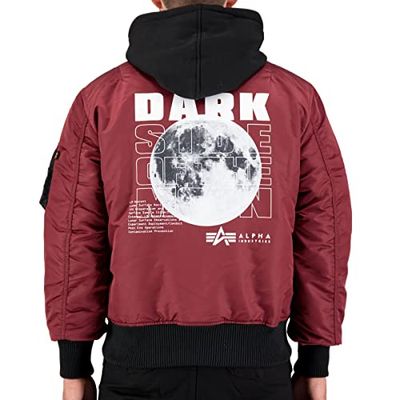 Alpha Industries MA-1 VF Kap Donkere Zijde Bommenwerperjas voor Mannen Burgundy