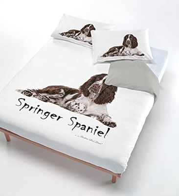 MB HOME ITALY Juego de Funda nórdica con impresión Digital, para Cama de Matrimonio