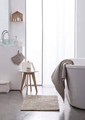 TODAY - Asciugamano da bagno, in cotone, 90 x 50 cm, grigio chiaro