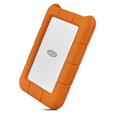 LaCie Rugged HDD externo de 5 TB (USB 3.1, Tipo C) cor laranja
