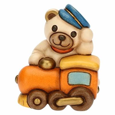 THUN, Ślub Teddy Motors na Ceramiczny Pociąg Ręcznie urządzony, Linia Ślubne, 5.4x4.5x6.5 cm h