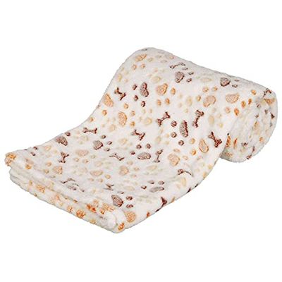 Trixie 37179 - Coperta Lingo, 150 x 100 cm, bianco/beige