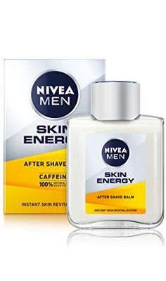 NIVEA MEN Skin Energy Post Shave Balm (100ml) Pack of 2, Soothing After Shave for Men Infused with Caffeine, Energising Post Shave Balm, Men's Skin Care and Shaving Essentials