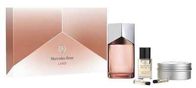 Mercedes-Benz Land LSA Giftset - Men's Cologne Set - Cologne for Men - Hair Oil, Body Wash, Perfumes for Men - Personal Care Products - 5 Pc