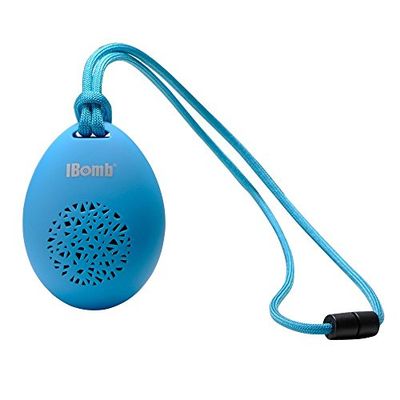 IBomb Cobble draadloze Bluetooth-luidspreker met ingebouwde microfoon en selfie camera afstandsbediening - blauw