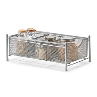 Zeller 27400 Universal organiser, mesh, Silver, ca. 24,5 x 39,5 x 14,5 cm