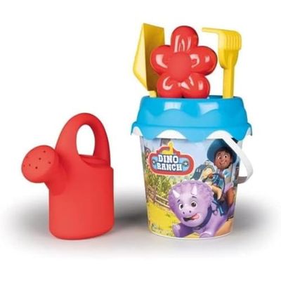 Smoby- Cubo MM Completo Dino Ranch, Multicolore, REGADERA, 862157