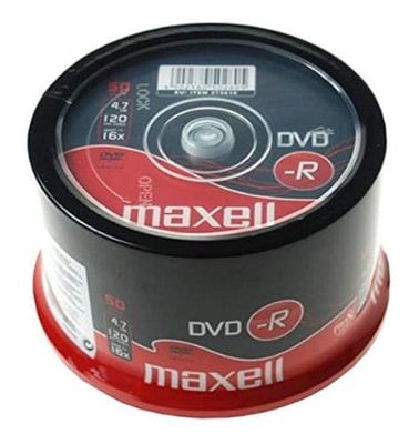 Maxell DVD-R 4.7GB 8x Spindle 50pk 4.7GB 50pieza(s) - DVD+RW vírgenes (4,7 GB, 50 pieza(s), 1,2 mm, 120 mm, -25 - 70 °C, -20 - 50 °C)