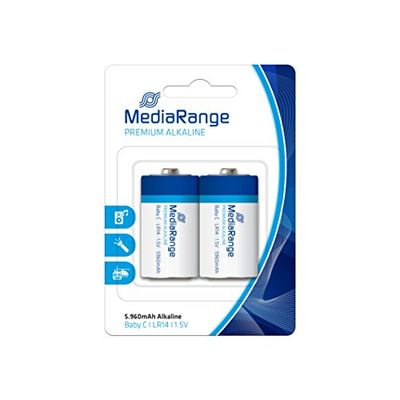 MediaRange Premium Baterias (2) 1,5 V MRBAT108 LR14 Alkaline Baby C