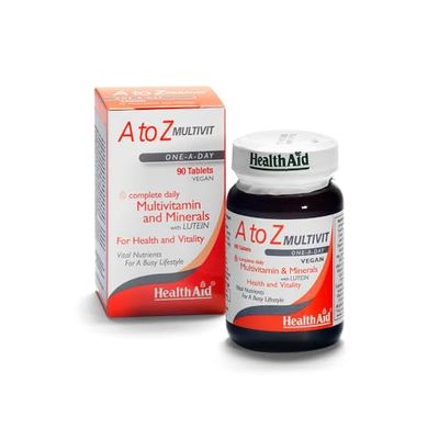 HealthAid A to Z Multivit - 90 Vegan Tablets, Pack of 1