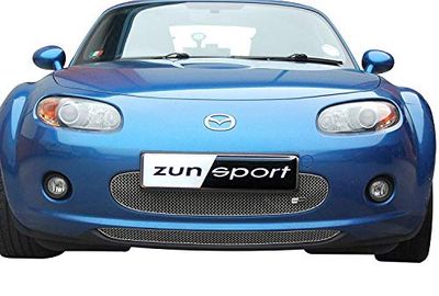 Zunsport Compatible With MX5 Mk3 - Front Grille Set - Silver finish (2006 to 2009)