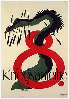 Lumartos, Vintage Poster Kriegsanleihe 8TH War Loan, Print only, A3