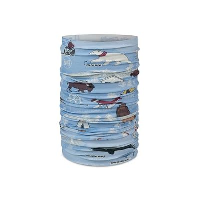 Buff Multifunctional Tour de cou Original EcoStretch Garçon Fille, Foulard, Tubulaire, Multifonctionnel, Cou et Tête, Course, Marche, Randonnée, Durable, Léger, Bleu, Taille Unique
