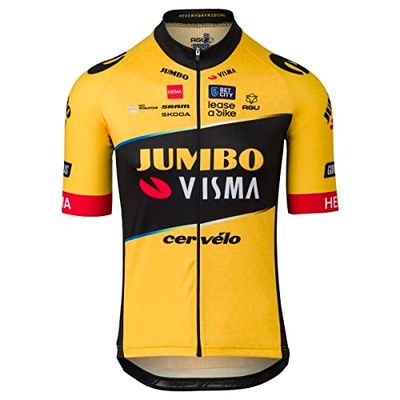 AGU 8717565902824, Replica Maglia Team Jumbo-Visma Uomini-S Unisex Adulto, Giallo