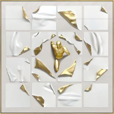 Image, square, Canvas, multicolored, PU 1, L. 20 cm, W. 100 cm, H. 100 cm