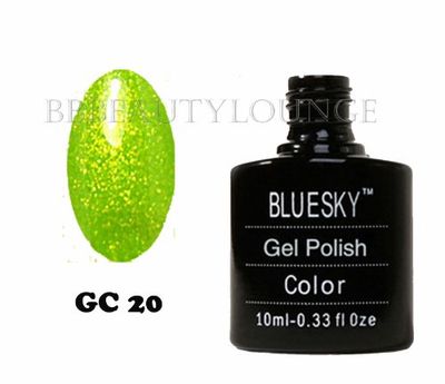 Bluesky Polon à ongles en gel , Gretteur vert clair GC20, 10 ml (nécessite du séchage sous une lampe LED UV)