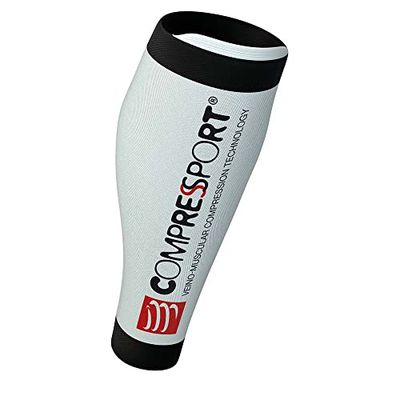 Kompressport vadhylsa Calf R2 v2, vit, T4