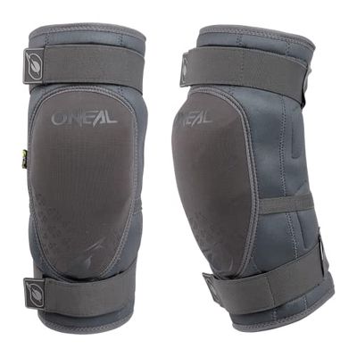 O'NEAL Protector de rodilla, BMX Mountain Bike Downhill, IPX®, protección contra impactos de poliuretano, construcción ligera, material resistente a la abrasión | Dirt Knee Guard V.23 | Adultos | Gris