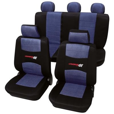 Petex 33574805 Housses de Siège Bleu Noir
