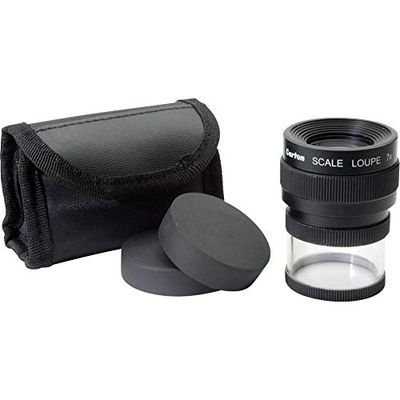 Ideal Tek M12071 handloep met meetschaal vergrotingsfactor: 7 x lensgrootte: (Ø) 25 mm zwart