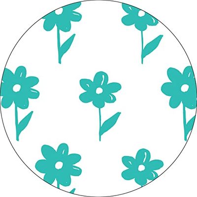 Bonateks, Ronde digitaal bedrukte muismat, antislip onderkant, voor kantoor en thuis, diameter: 22 cm