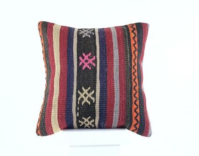 Kelim Cuscino 40x40 cm fatto a mano turco prodotto federe kilim dekorativo orientale etnici cuscino E814