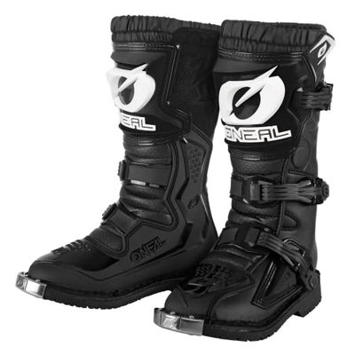 O'NEAL | Motocross Laarzen | Kinderen | Enduro Motorfiets | Comfort door Air-Mesh-Insole, vier gespen, hoge kwaliteit synthetisch materiaal | Laarzen Rider Pro Jeugd | Zwart | Maat 12/31
