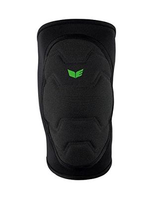 erima 7240701 Rodillera, Negro/Verde, S