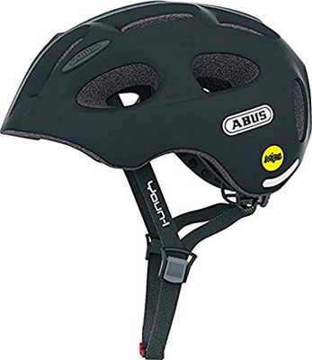 ABUS Youn-I MIPS Kinderhelm - Moderne Fietshelm voor Kinderen - Voor Meisjes en Jongens - Zwart, Maat S