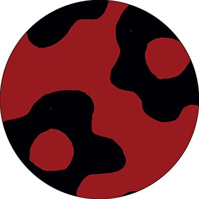 Bonateks, Round Digital Printed Mouse Pad, Non-Slip Base, for Office and Home, Diameter:22cm