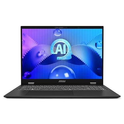 MSI Prestige 16 AI Studio B1VGG-048FR Intel Core Ultra 7 155H Ordinateur portable 40,6 cm (16") Quad HD+ 32 Go LPDDR5-SDRAM 1 To SSD NVIDIA GeForce RTX 4070 Wi-Fi 7 (802.11be) Windows 11 Pro Gris