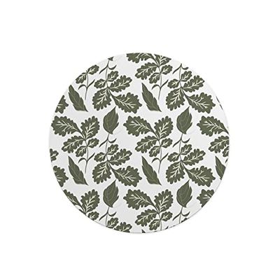 Questo Casa, Rund musmatta med digitalt tryck, halkfri baksida, för kontor och hem, diameter: 22 cm