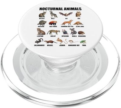 Nocturno Animales Educativo Vida Silvestre Ciencia Naturaleza PopSockets PopGrip para MagSafe