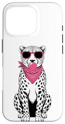 Guépard Lunettes De Soleil Chewing-Gum Guépards Coque pour iPhone 16 Pro