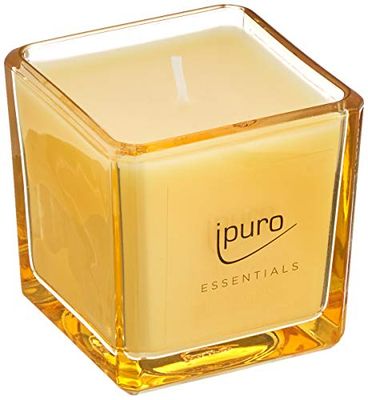 ipuro - Vela aromática decorativa ipuro suave de baunilha - velas aromáticas minimalistas e puristas em copo - velas aromáticas intensas com baunilha fina de Madagáscar - vela elegante de 125 g.