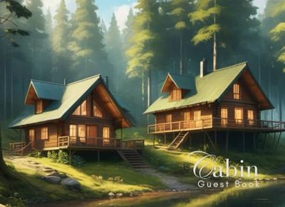 Cabin Guest Book: Guest Book for Vacation Home, Airbnb, Visitor Rental, Visitor’s Log Book for Recording Name & Memories