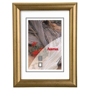 Hama Oregon Broad - Ram (Single Picture Frame, Guld, Trä, 15 x 20 cm)