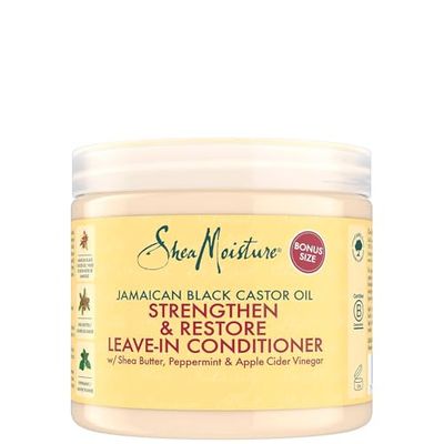 Shea Moisture Huile de ricin noire jamaïcaine Renforcer la croissance et la restauration Après-shampoing, 454 g