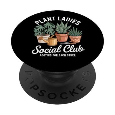 Giardinaggio del club sociale delle donne delle piante PopSockets PopGrip Adesivo