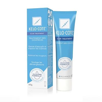 KELO-COTE - Tube 60g - Gel Pour Traitement Des Cicatrices - Formule Silicone - Atténue Rougeurs & Démangeaisons - Résiste À L’Eau - Transparent - Cliniquement Prouvé