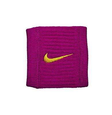 Nike Unisex – volwassenen Swoosh Wrisbands zweetband, 3849 635 red crush/dark citron, eenheidsmaat