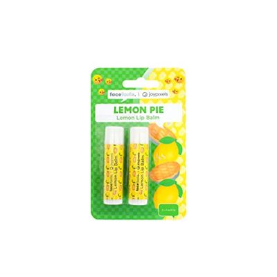 Face Facts Joy Pixels Balsamo per labbra profumato al limone | Torta al limone | 2 balsami per labbra da 4,25 g | Vegan