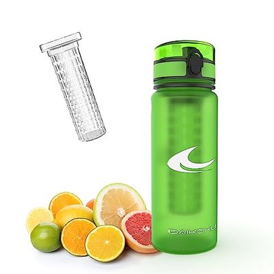 Daikoku - Bottiglia Sportiva d'Acqua da 750 ML | Senza BPA | Antisperimento | Ergonomica e Resistente agli Urti | Ideale per Sport e Attività all'Aperto | Verde Lime | 750 ML