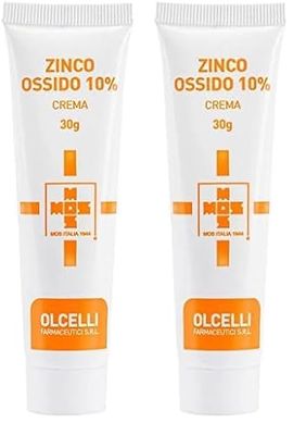 Olcelli Farmaceutici Zinco Ossido Cristallo 10% Unguento - 30 g (Confezione da 2)